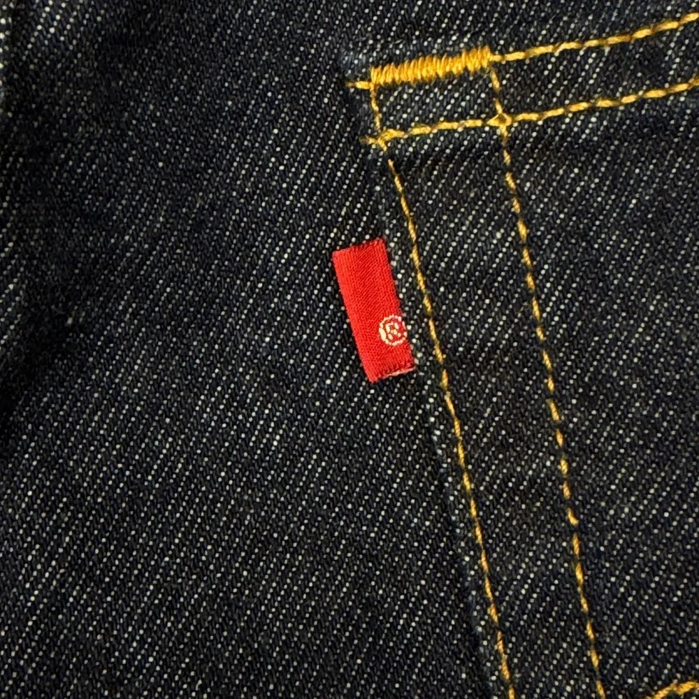 Vintage Levi's 517 BOOTCUT Jeans Mens 40x32 Cotton Dark Wash Indigo Blue Denim